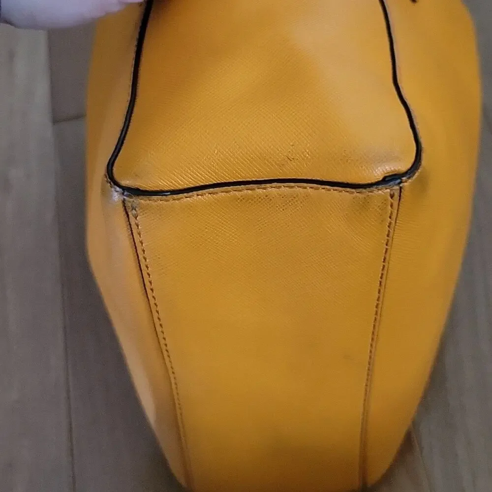 Coach Madison Saffiano Leather Mini North‎ South Tote (F29001) Mandarin Orange
